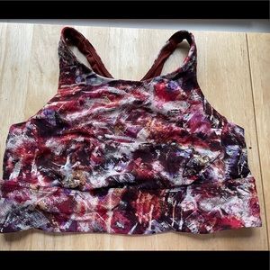 Wunder Train Longline Bra in Urbantricity Multi - Lululemon - EUC - Size 14